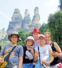 Besuch von Zhangjiajie, China