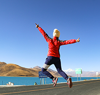 Fotos machen am Yamdrok-See